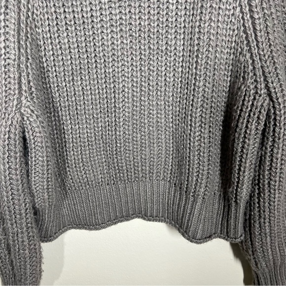 H&M Womens Chunky Slouchy High Neck Long Sleeve Knit Sweater Size Large Wool - Picture 3 of 9